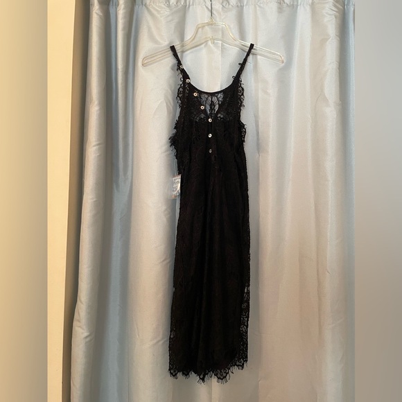 Free people black lace dress size small NWT - Picture 1 of 5